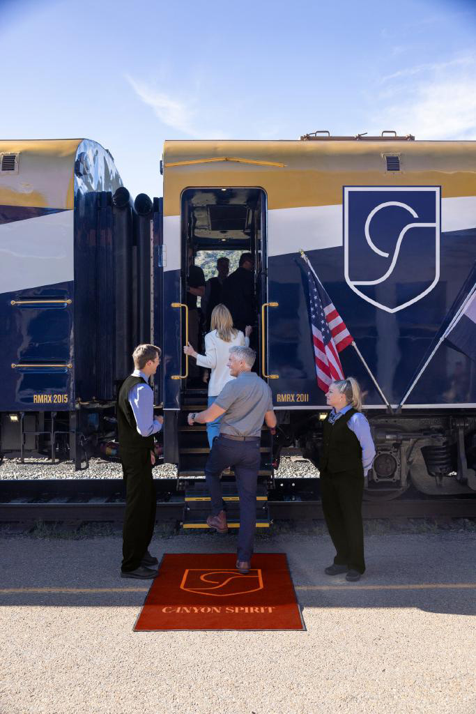 Hosts welcome guests onboard Canyon Spirit.